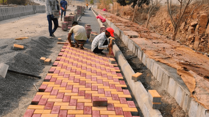 Pathway Paver Block Fixing
