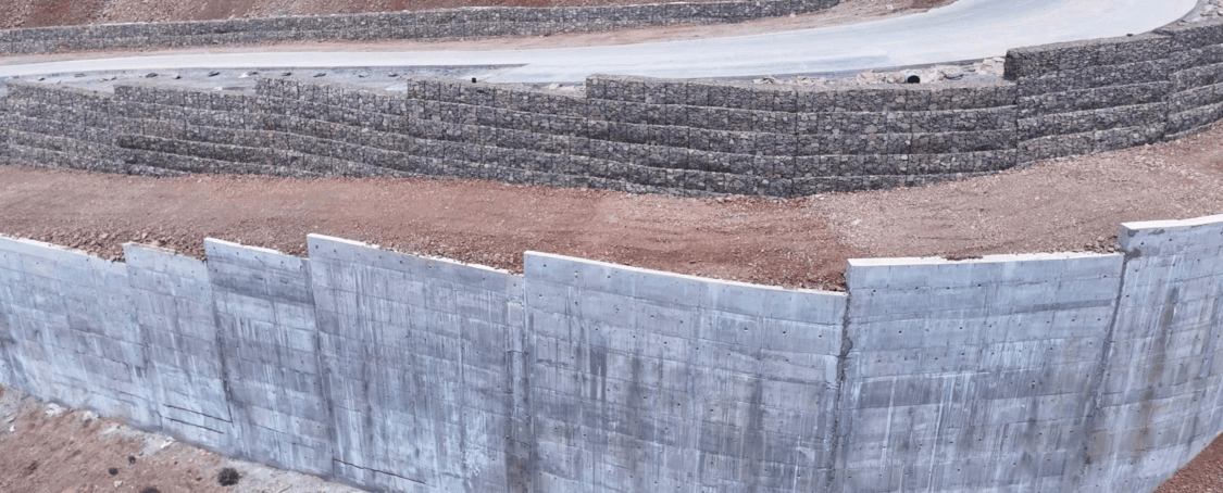 15 Mtr Height RCC Wall & Gabion Wall