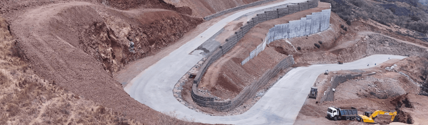 RCC Retaining Wall 16 Mtr Height